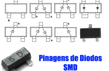 diodo SMD com 3 termiais